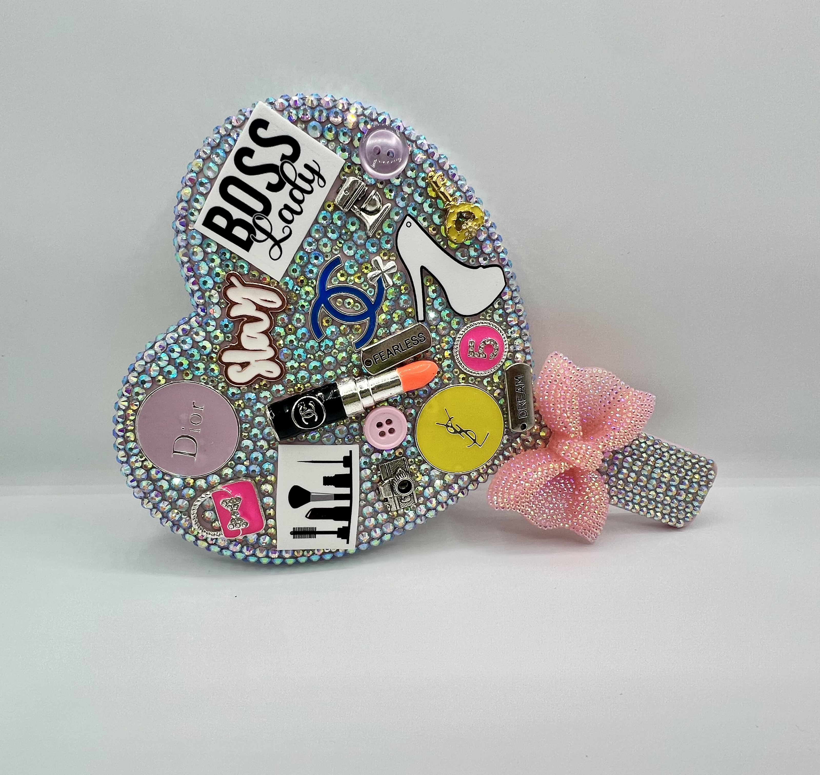 Boss Lady Bling Heart Mirror